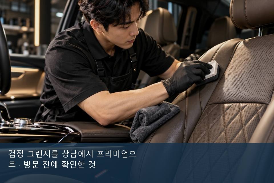 검정 그랜저를 상남에서 프리미엄으로 · 방문 전에 확인한 것